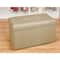 Simplify Metallic Gold Faux Leather Double Folding Storage Ottoman